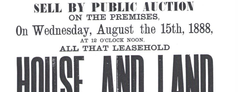 House and land sale poster